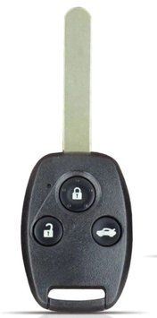 Простий корпус ключа для Honda на три кнопки із лезом та логотипом Civic Accord Jazz CRV HRV Odyssey Pilot AdlerKey (26-83 (для реставрації відновлення ключа, корпус із лезом, болванка, деталь, запчастина для Хонда) 340264288 фото
