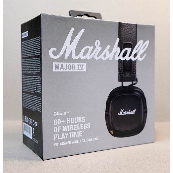 Бездротові навушники з мікрофоном Marshall Major IV Black (13-90) 58957842 фото