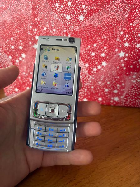 Мобильный телефон Nokia N95 Black раритетный слайдер 481314684 фото