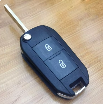 Корпус ключа Peugeot нового зразка 508 208 2008 308 3008 Citroen C3 C4 C4L Elysee на 2 кнопки (з логотипом Пежо) 449766716 фото