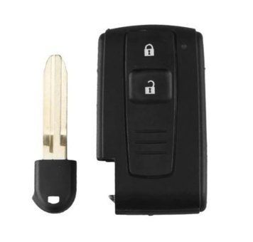 Корпус смарт ключа Toyota Land Cruiser 100 200 Camry Venza Avalon RAV4 Prius Auris Corolla Avensis AdlerKey (86-28) на 2 кнопки з лезом, логотипом Toyota і кнопками деталь (болванка, запчастина, заготівля) 339861286 фото