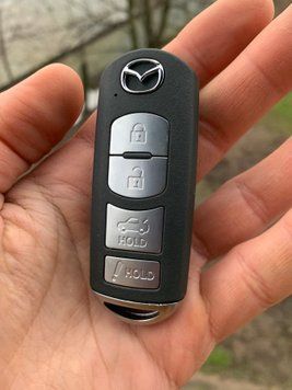 Корпус смарт ключа на чотири кнопки для Mazda CX3 CX5 CX9 3 6 AdlerKey (61-80) з лезом та логотипом (для реставрації відновлення ключа, корпус з лезом, болванка, деталь, запчастина для Mazda) 339651664 фото