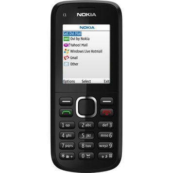 Мобильный телефон Nokia C1-02 Black для звонков и работы простой моноблок (230124-52) 370593333 фото