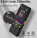 Мобільний телефон SERVO 2176 3 SIM Card + ліхтарик 515746459 фото 3