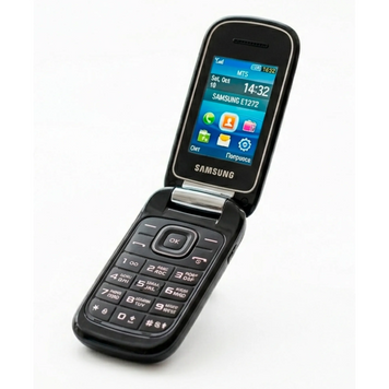 Мобільний телефон розкладачка Samsung E1272 Dual Sim black 349323837 фото