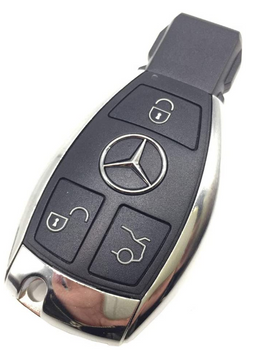 Корпус смарт ключа Mercedes преміум якості з бічними металевими вставками на три кнопки (235-7542) 230732713 фото