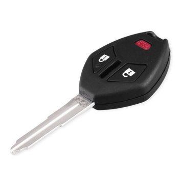 Корпус ключа для переробки у видкидний 2 кнопки Mitsubishi Galant Eclipse Outlander Lancer Lotika Holo Banokero AdlerKey (654-876) (для реставрації відновлення ключа, простий корпус з лезом, болванка, деталь, запчастина для Mitsubishi) 356733963 фото