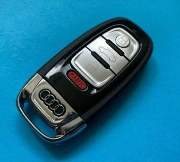 Корпус смарт ключа новий тип для Audi A3 A4 A5 A6 A7 A8 Q3 Q5 Q7 Q8 B4 C5 C6 C7 C8 Terra Kolca Merina AdlerKey (76-54) на 4 кнопки без електроніки з логотипом лезо чисте під нарізку 332094862 фото