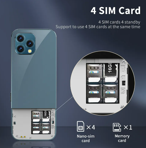 Мобильный телефон SERVO X4 4 SIM Card + фонарик 404261490 фото