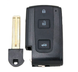 Корпус смарт ключа Toyota Land Cruiser 100 200 Camry Estera Venza Avalon Kovala RAV4 Prius Auris Mig13 Corolla Avensis AdlerKey (43-22) на 3 кнопки с лезвием, кнопкой багажника 355107801 фото 1