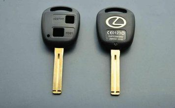 Заготовка корпуса ключа LEXUS (Лексус) RX, GX, LX, IS, GS, ES, LS, SC AdlerKey (76-83) - 2 кнопки, лезо TOY48 (Для реставрації відновлення ключа, простий корпус з лезом, болванка, деталь, запчастина для Лексус) 339651730 фото
