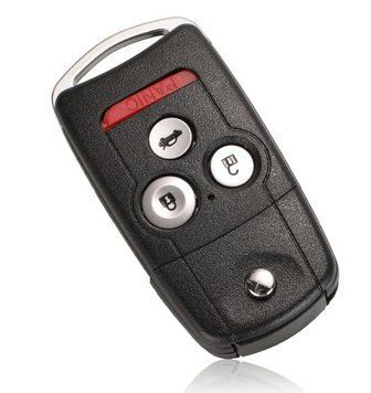 Викидний корпус ключа для Honda на 4 кнопки з лезом та місцем під логотип Civic Accord Jazz CRV HRV AdlerKey (78-07) США (для реставрації відновлення ключа, смарт корпус з лезом, болванка, деталь, запчастина для Хонда) 347198601 фото
