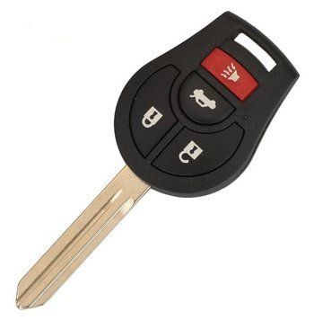 Корпус простого ключа Nissan AdlerKey (22-51) на 4 кнопки (CWTWB1U761) (для реставрації відновлення ключа, простий корпус з лезом, болванка, деталь, запчастина для Ніссан) 340264248 фото