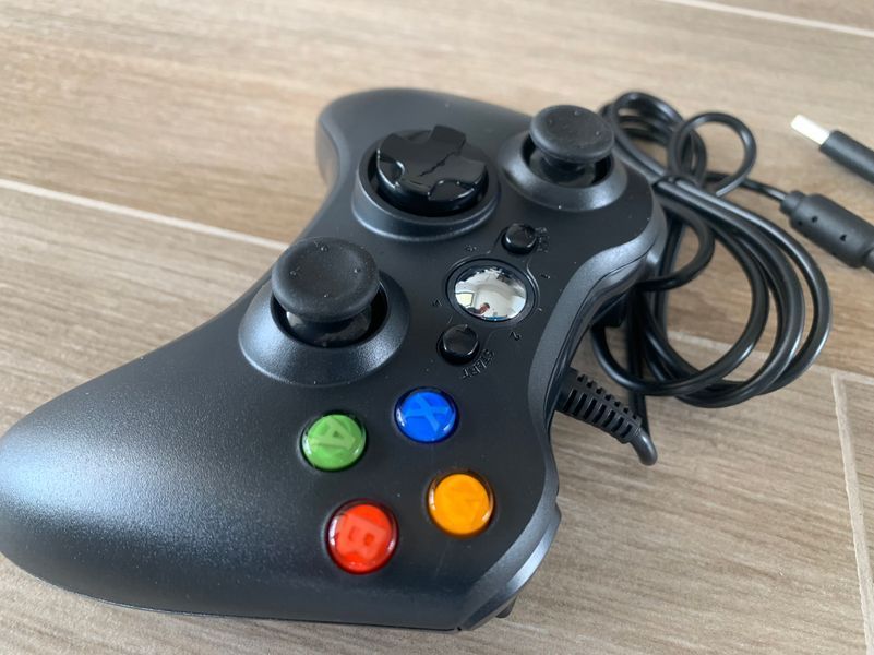Проводной геймпад джойстик контроллер PC360 для компьютера в стиле Xbox 360 в черном цвете AdlerGame (8245-80) 370593330 фото