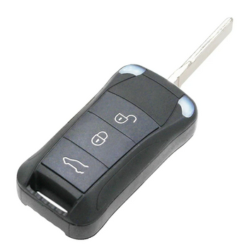 Корпус викидного ключа Porsche Cayenne 2003-2015 лезо HU66 418601607 фото