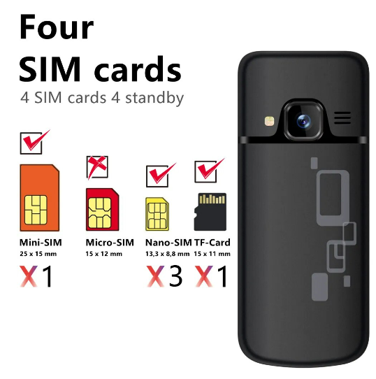 Унікальний мобільний телефон SERVO V9500 4 SIM Card 404261493 фото