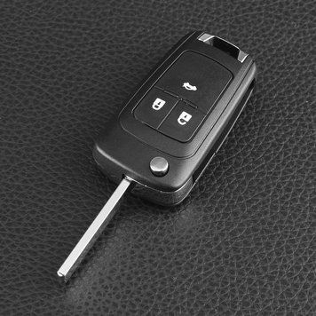 Корпус викидного ключа Opel Vectra Astra Insignia AdlerKey (62-09) на 3 кнопки (для реставрації відновлення ключа, простий корпус з лезом, болванка, деталь, запчастина для Опель) 339651649 фото