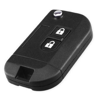 Nissan Qashqai Micra Navara Almera Note Sunny AdlerKey (95-37) на 2 кнопки (для реставрації відновлення ключа, простий корпус з лезом, болванка, деталь, запчастина для Ніссан) 340264264 фото