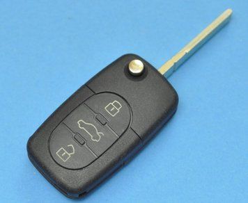 Корпус викидного ключа для Audi A3 A4 A5 A6 A8 B5 C5 C6 C7 C8 Lokor AdlerKey Noeta на 3+1 кнопки без електроніки з логотипом 1998-2004 119253049 фото